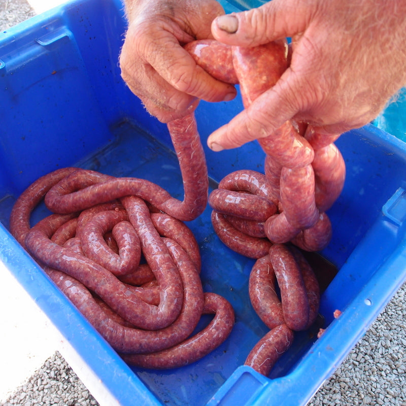 Making our own sausage mix Eight Acres Natural Living