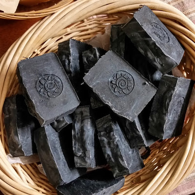 Natural handmade tallow soap recipe: black magic