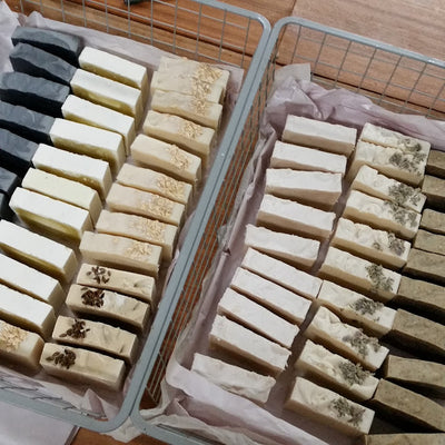 Natural handmade soap using beef tallow