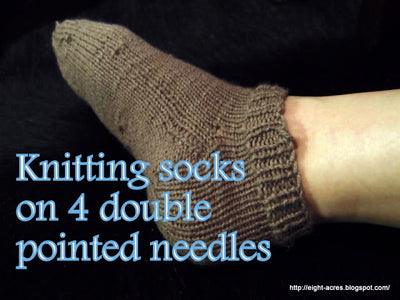 Knitting socks on four double-pointed needles