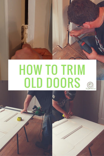 Trimming old doors (for our new floors!)