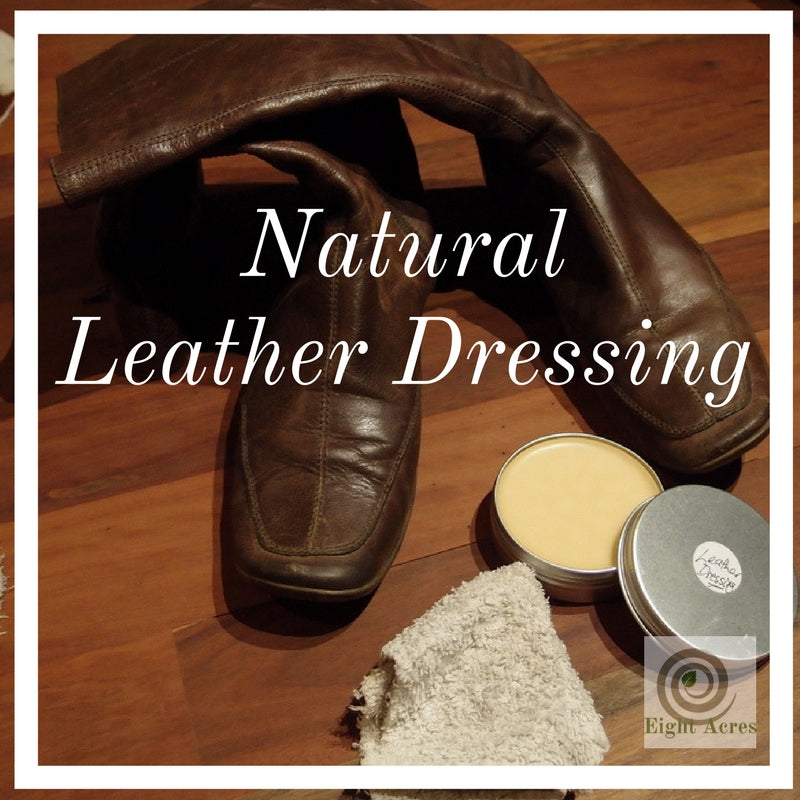 Natural leather dressing balm - made with neatsfoot oil by Eight Acres