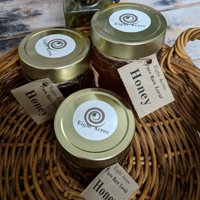 Pure Raw Australian Honey in Glass Jars – various sizes, plastic-free, great for gifts, bed and breakfast