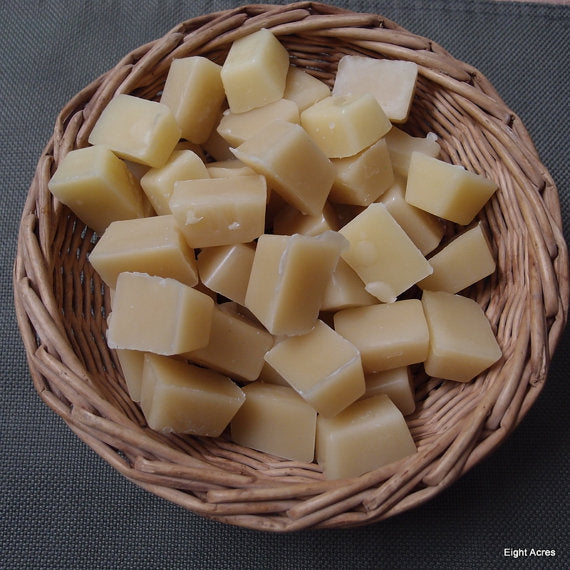 Beeswax for making DYI beauty, crafts and candles, by Eight Acres